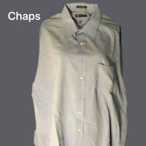 Chaps (17-17 1/2) 34-35 XL Blue Dress Shirt NWOTs